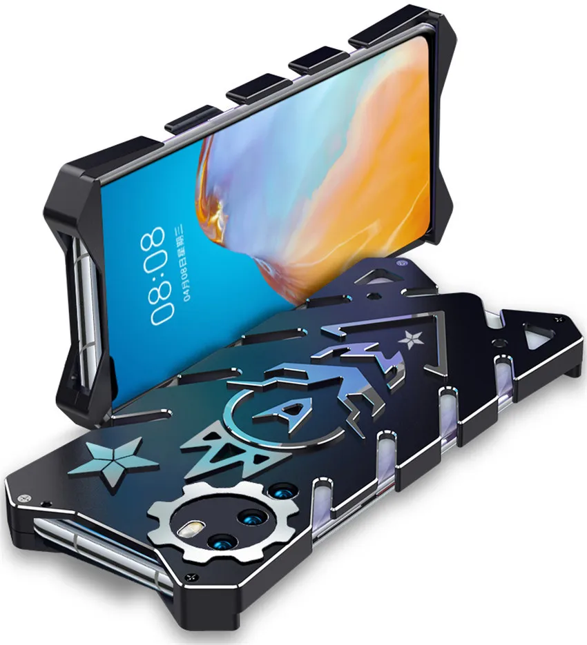 

For Huawei P40 Pro Zimon Luxury New Thor Heavy Duty Armor Metal Aluminum Phone Case For Huawei P40 Pro Huawei P40 Case