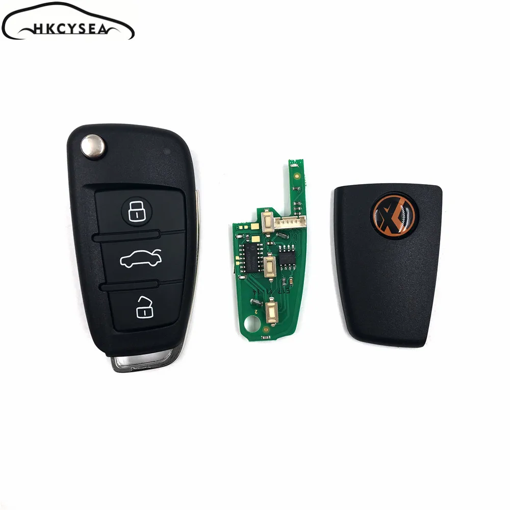 HKCYSEA английская версия универсальный дистанционный брелок 3 кнопки для Audi A6L Q7