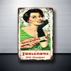 Toblerone Настенная Наклейка на стену предупреждающие знаки металлический знак винтажный 7,87*11,81 дюйма