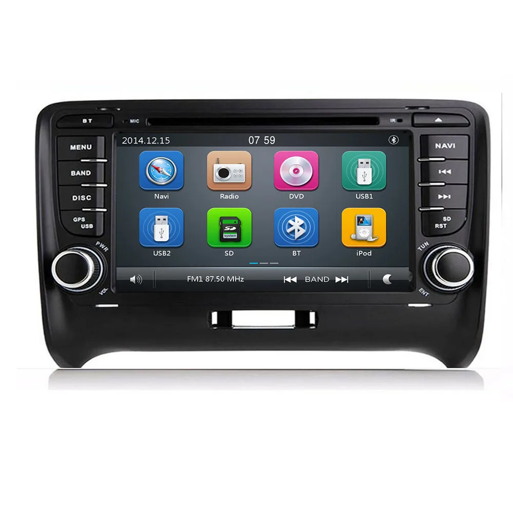 7 дюймов для AUDI TT MK2 автомобильный DVD GPS стерео плеер головное устройство 2006 2019