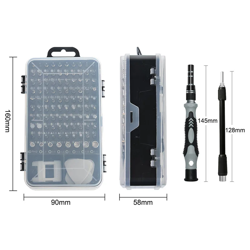 115 In 1 Screwdriver Set Precision Multi-function for Cell Phone Disassemble Watch Glasses Electrical Tools | Инструменты