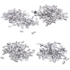 100 шт. рыболовные двойные трубки медные втулки для лески соединитель обжим 0,811, 21, 5 мм оптовая продажа бесплатная доставка