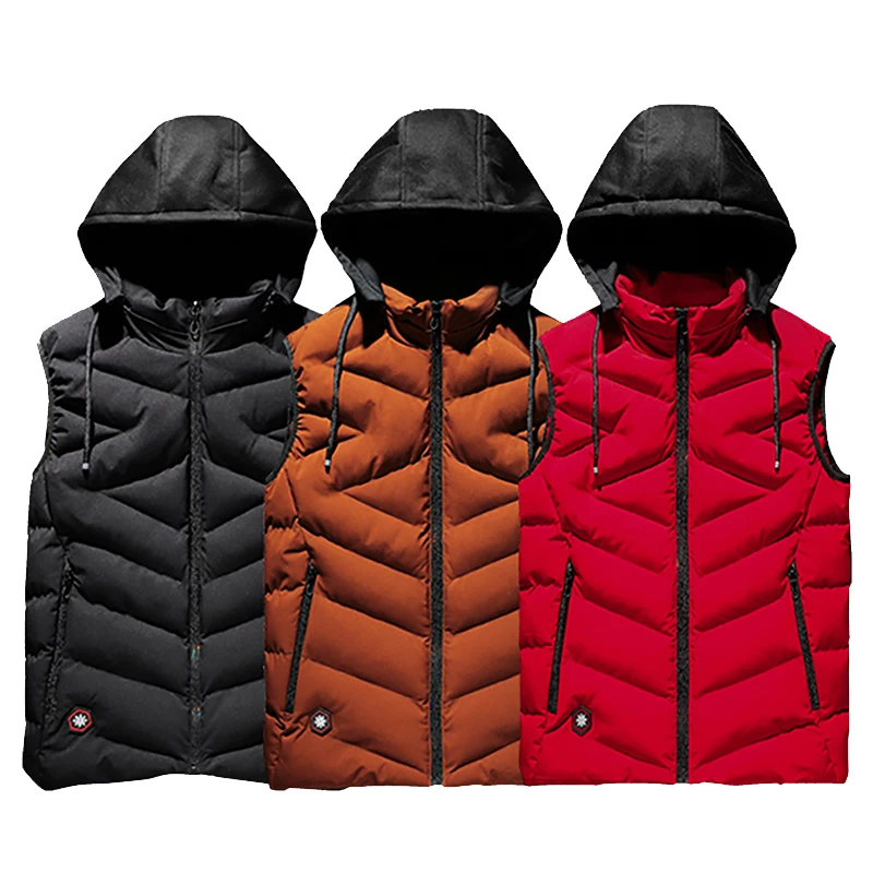 

Winter Vest Men Thick Warm Casual Hooded Sleeveless Jacket Men Waistcoats Veste Homme Chaquetas Hombre Plus Size 6XL 7XL 8XL