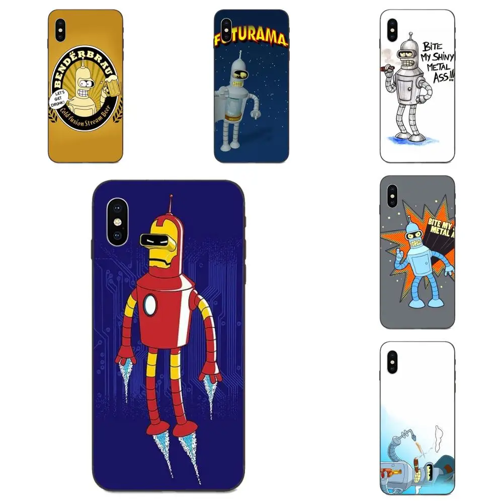 Модный мобильный телефон из ТПУ с забавным Бендером изгибом родигусом для Xiaomi Redmi