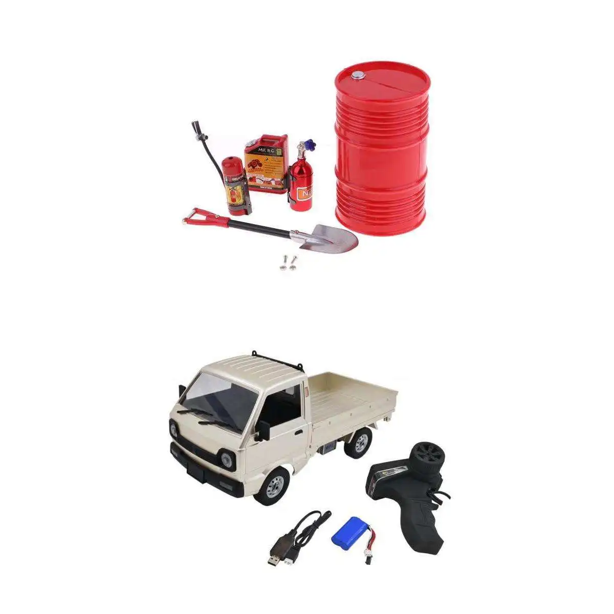 

Игрушки RC для грузовых автомобилей, 1:10 светодиодный светильник игрушечная Беговая железная дорога с декором Запчасти