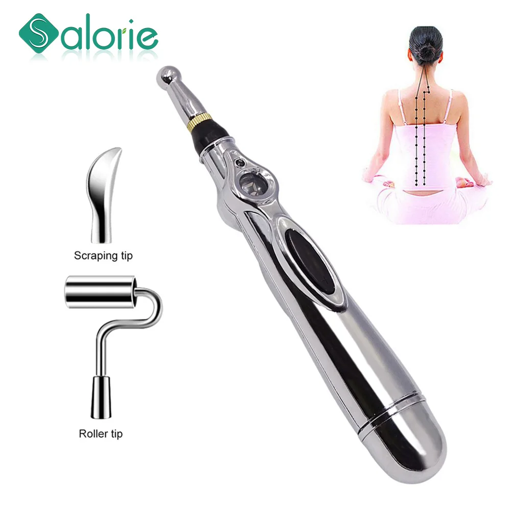 Электронная акупунктурная ручка электрическая меридиановая лазерная терапия