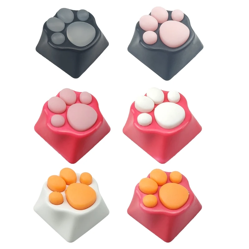 

Personality Lovely Kitty Paw Artisan Cat Paws Pad Mechanical Keyboard KeyCaps for Cherry MX Switches