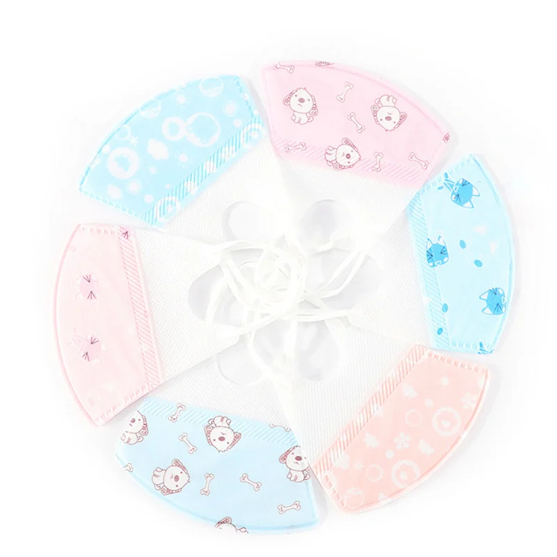 10 шт. Пылезащитная маска для лица с мультяшным принтом|Маска велоспорта| |