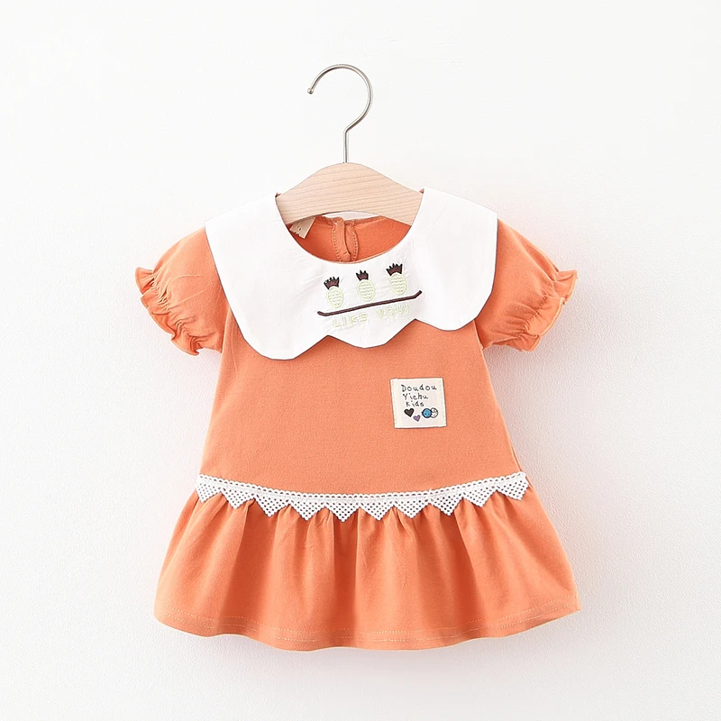 Милое детское платье YALOODE с мультяшным рисунком хлопковая летняя одежда для