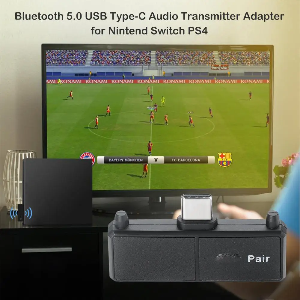 Bluetooth 5 0 адаптер USB Type C аудио передатчик для гарнитуры или динамика Nintendo Switch PS4 TV