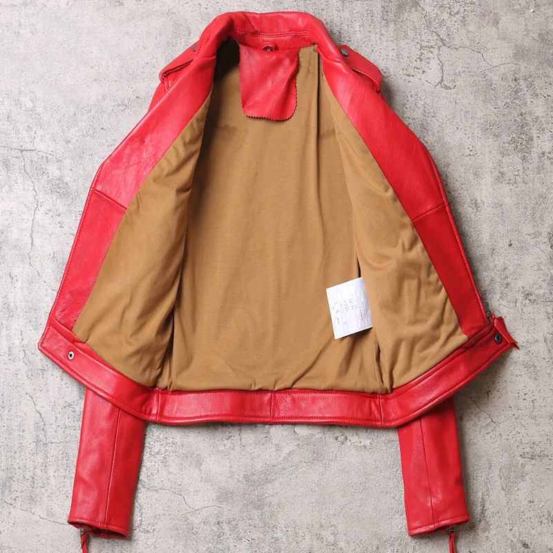 Genuine Leather Automotive Zipper Jacket and Coats Women Street Style Real Leather Sheepskin Jacket Winter Clothes 2020 Overcoat