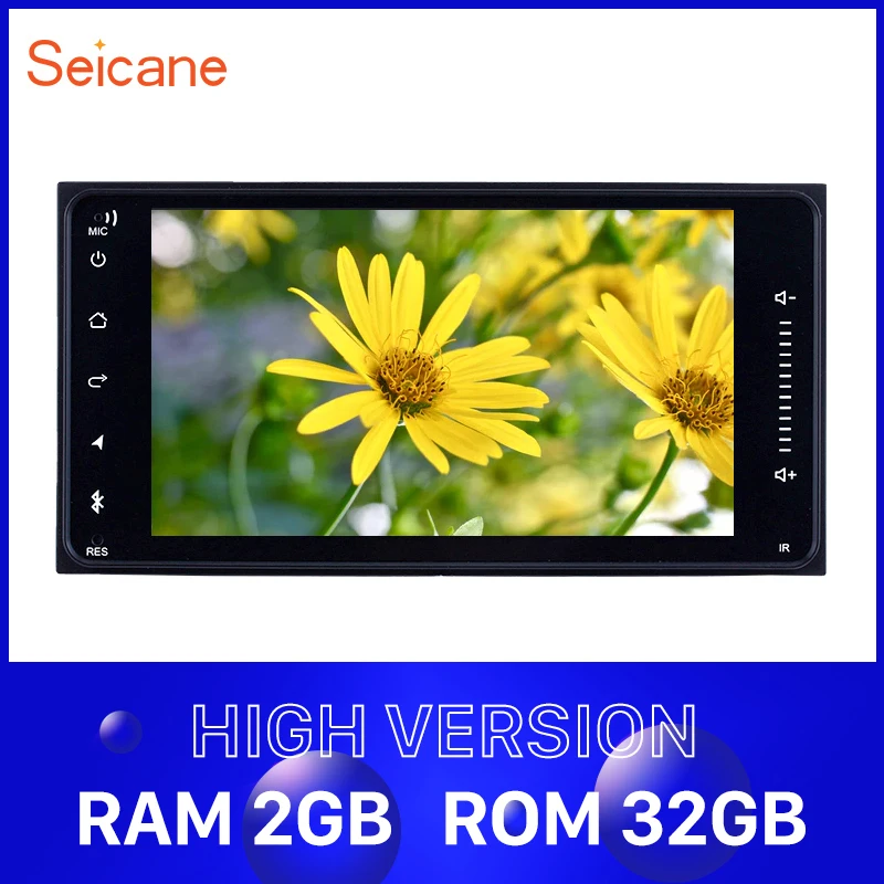 Seicane Универсальный 2GB RAM автомобильный мультимедийный плеер 2din Android 8 1 радио GPS для