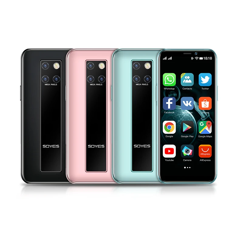 New Version SOYES S10-H Android 9.0 Mini Smartphone 4G LTE 3GB RAM 32GB 64GB ROM 3.49 2400mAh Small Cell Phone