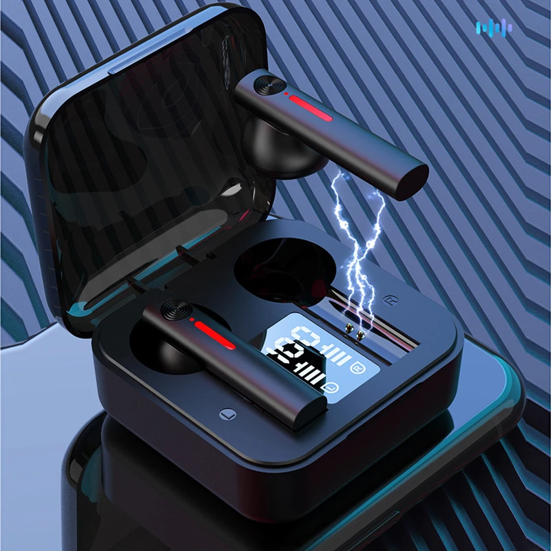 

T13 Bluetooth Business earphone Touch Control Wireless Sports Headphone Noise Cancel LED Display Headset Earbuds for iOS Android