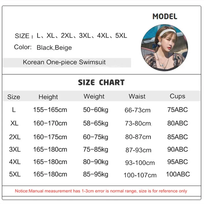 

2020 Korean Swimsuit Ladies Fused Swim Suit Plus Size Swimwear 5XL Skirt Mesh Lace Long Sleeve Bathing Suit One Piece Tankinis