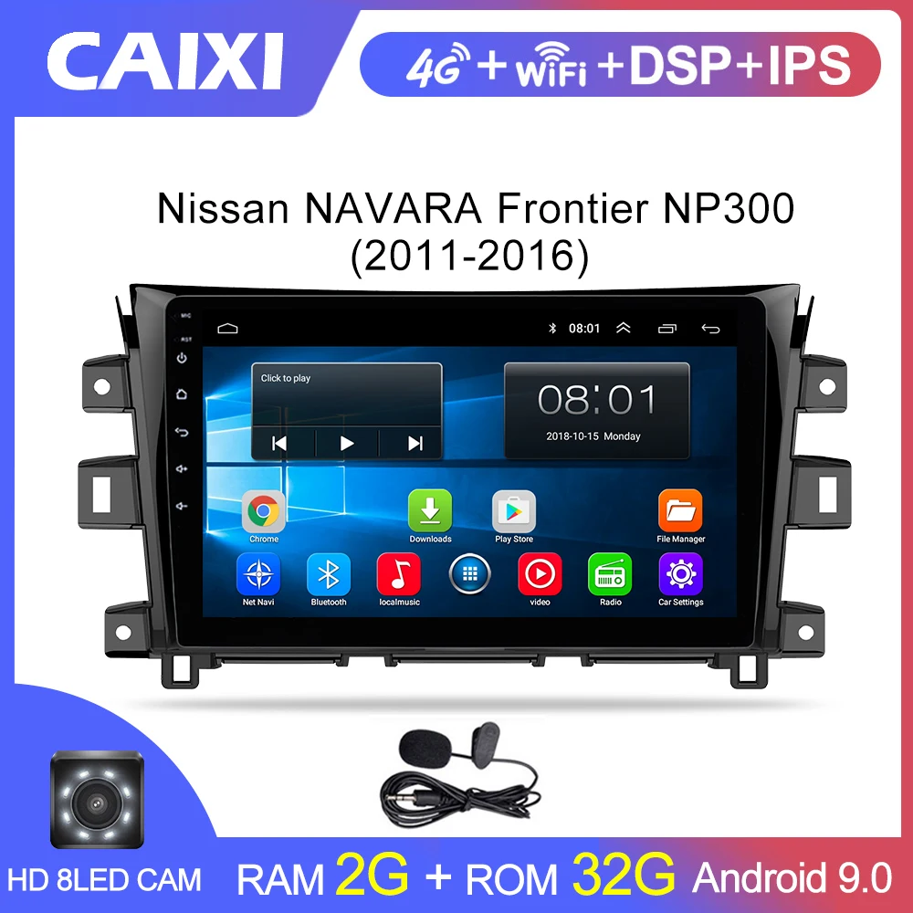 Магнитола CAIXI для Nissan NAVARA NP300 мультимедийный плеер на Android 10 дюймов с RDS дисплеем