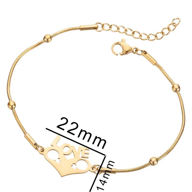 Женские и мужские браслеты FENGLI из нержавеющей стали с сердечками для влюбленных |