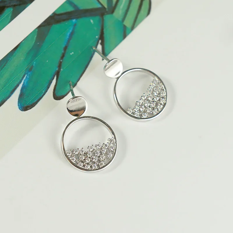 

DE20 good earrings women fine jewelry,925 silver simple ,temperamental lady earring for daily wear Free shipping