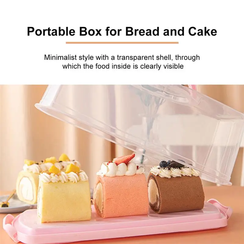 Коробка для прямоугольных тостов тортов портативная упаковка чехол хранения