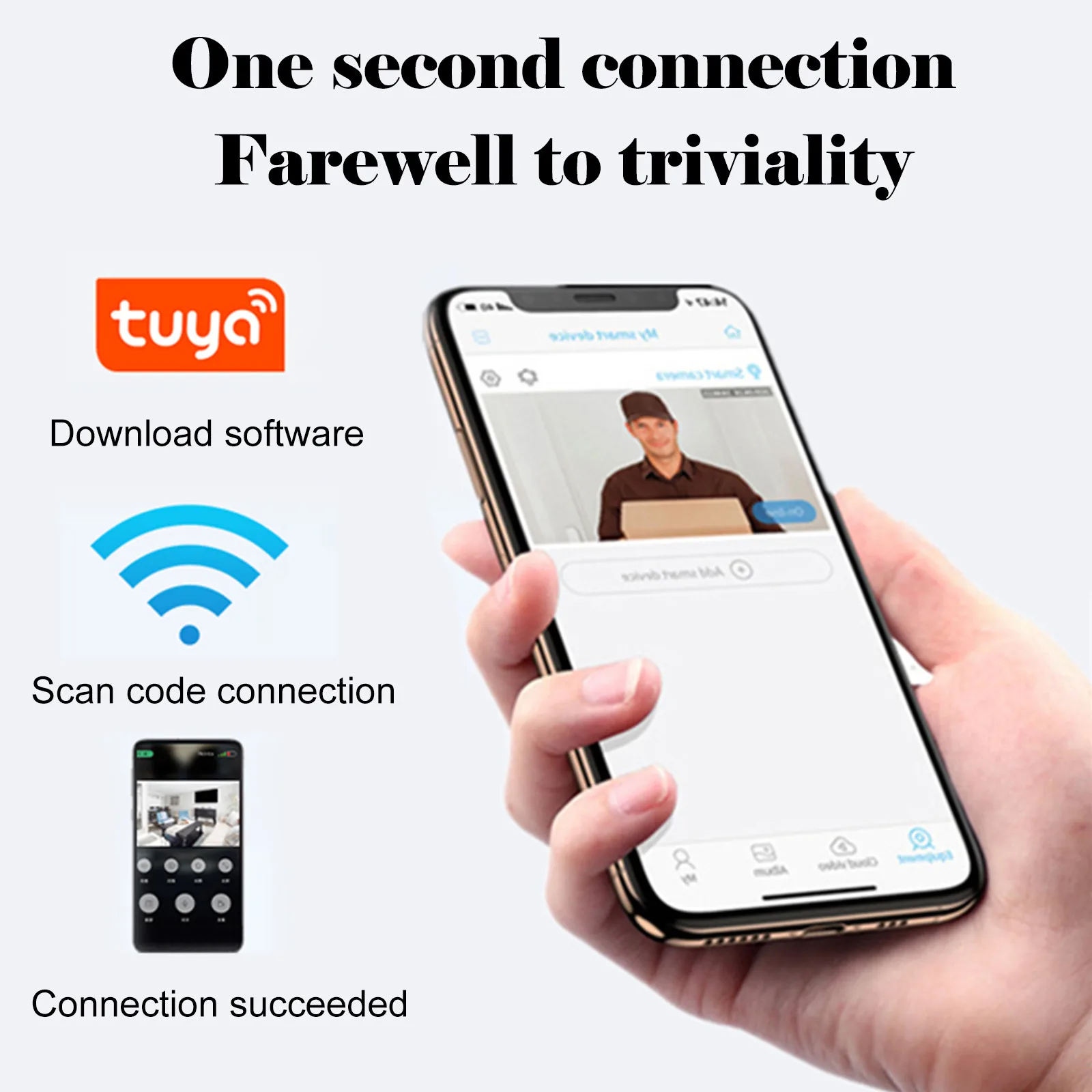 

Two-Way Door Bell WiFi Wireless Video 1080P HD Doorbell Smart Security Camera