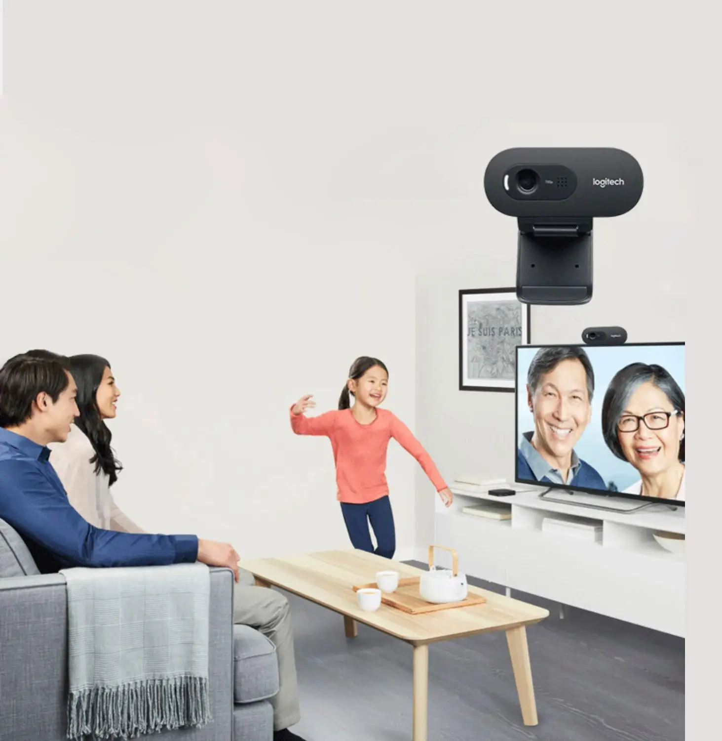 Оригинальная веб камера Logitech C270/C270i IPTV 720p HD видео встроенный микрофон USB2.0 для ПК
