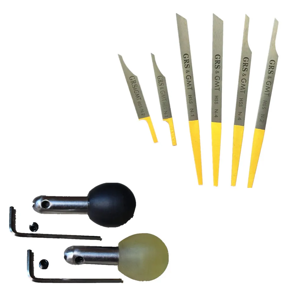 

Jewelry Gravers Set Engraver Knives Kit with Two Handles