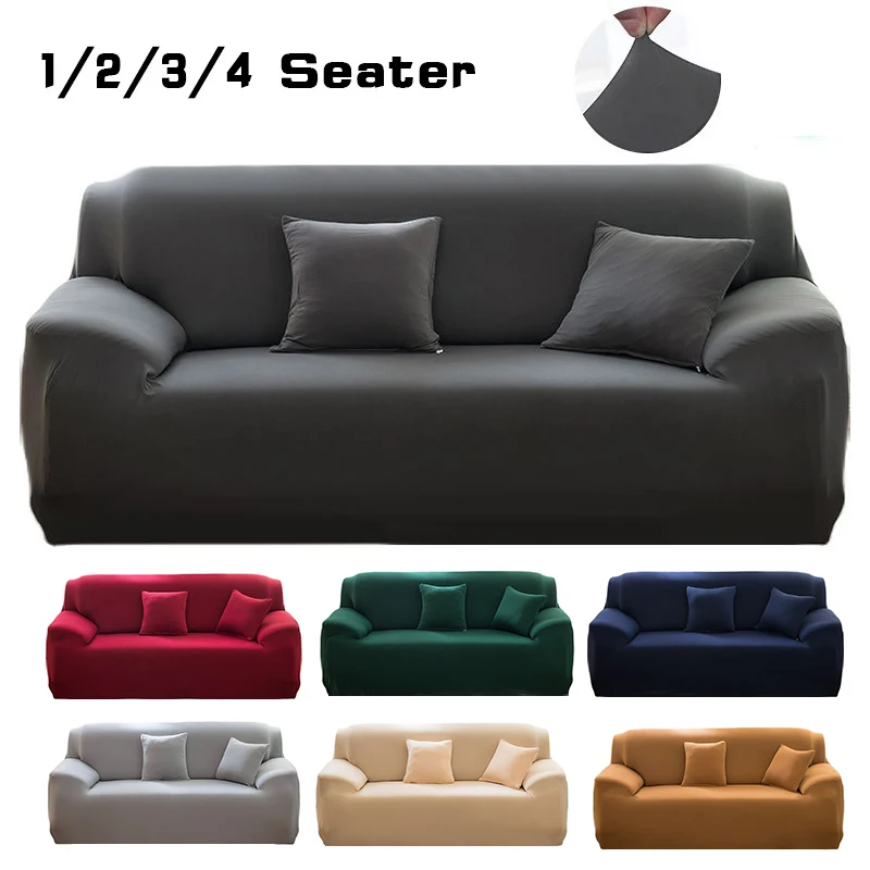 

Elastic Stretch Sofa Cover 1/2/3/4 Seater Sof Slipcover Couch Covers for Universal Sofas Livingroom Sectional L Shaped Slipcover