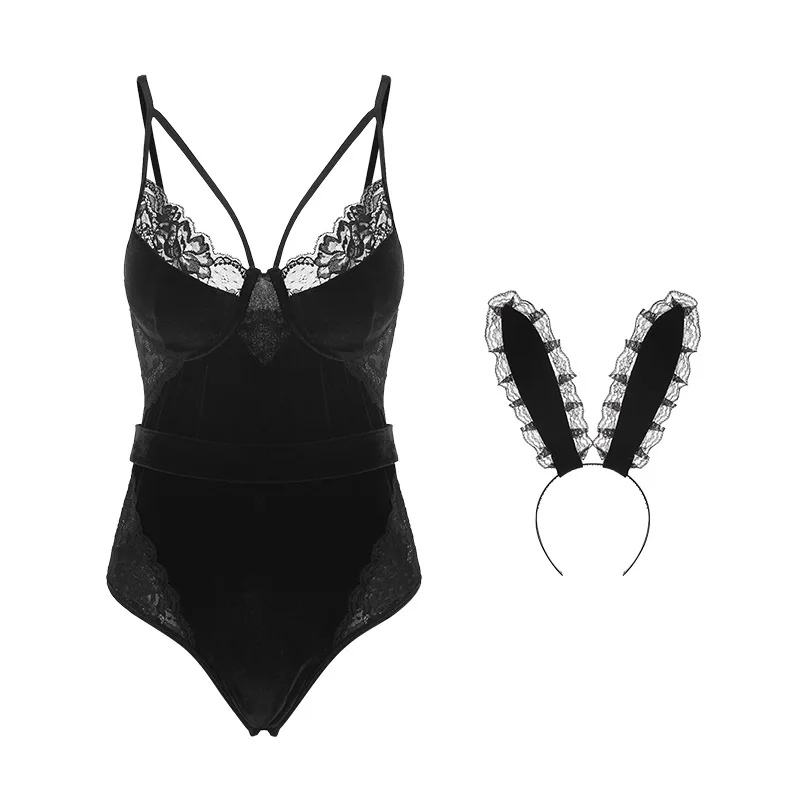 

Банни девушка сексуальный аниме косплей костюмы Боди с дизайном «кролик» эротический наряд для женщин нижнее белье для Хэллоуина униформа ...