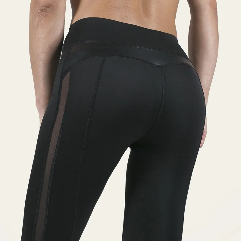 Женские спортивные Леггинсы с принтом черные леггинсы для тренировок и фитнеса