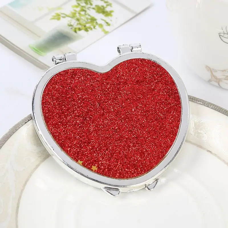 Мини карманное зеркало портативное Складное двухстороннее косметическое в