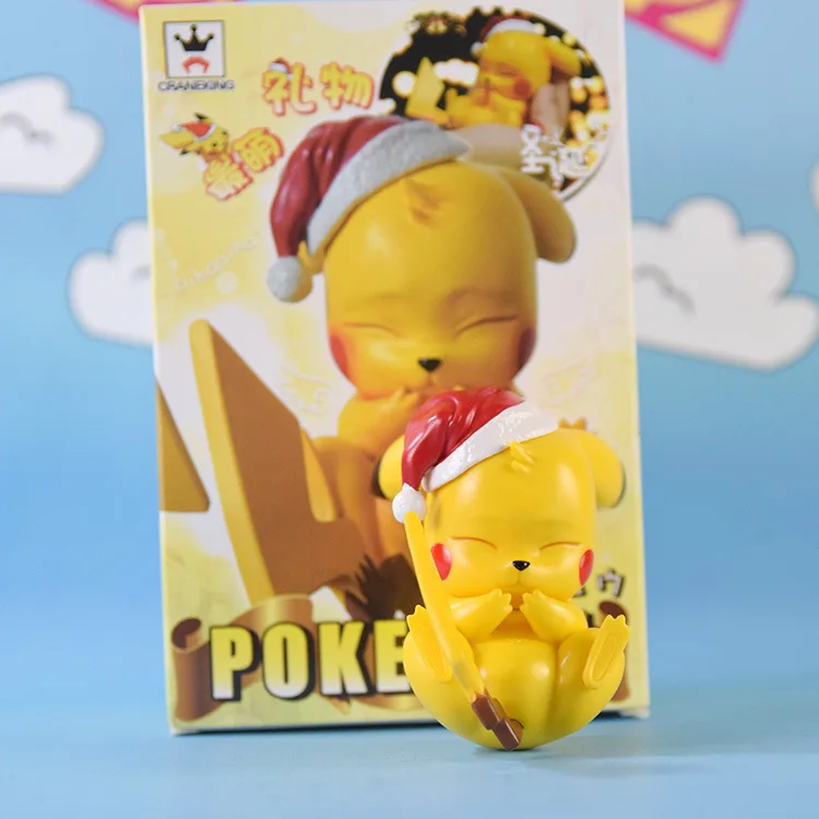 

Pokemon Christmas Pikachu Figure Decoration Toy Gift Hobby Collection Cute Kawaii