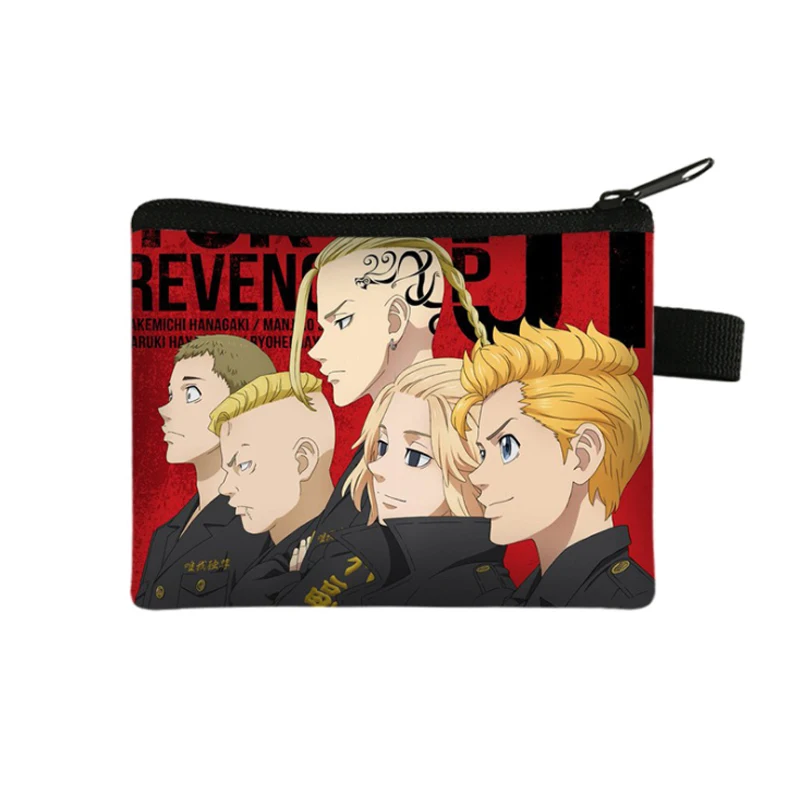 

Anime tokyo revengers Wallet Cartoon Figure Short Canvas Wallet Coin Card Passport Holder Packet Wallet Purse Bags Pouch