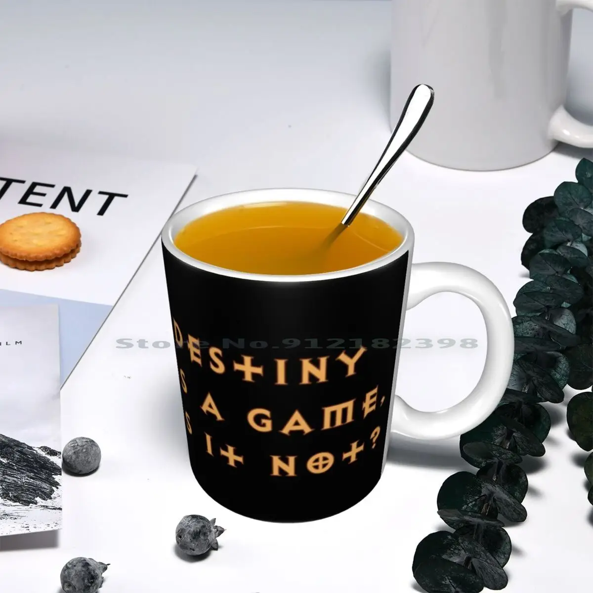 Керамические кружки Destiny Is A Game с цитатами кофейные чашки кружка для молока и чая 3