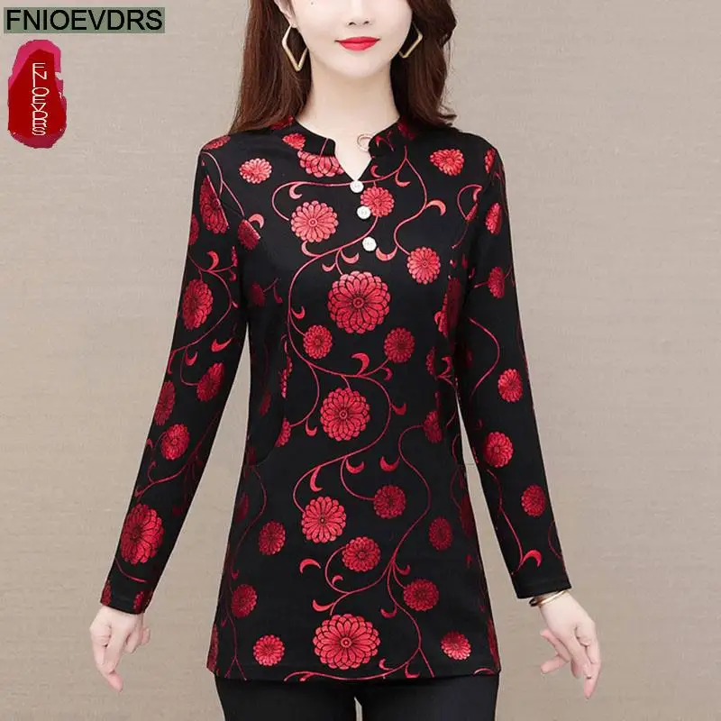 

Женская Повседневная модная клетчатая блузка с надписью L-5XL 2021, Женский винтажный топ в стиле ретро, длинная Новогодняя Элегантная блузка с ...