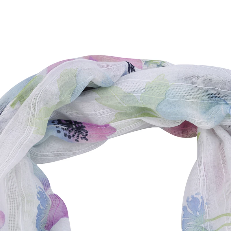 

Women Scarf Fashion Summer Dual-use Tourism Warm Silk Scarf Retro Ethnic Style Literary Super Large Blooming Flower Scarf Shawl