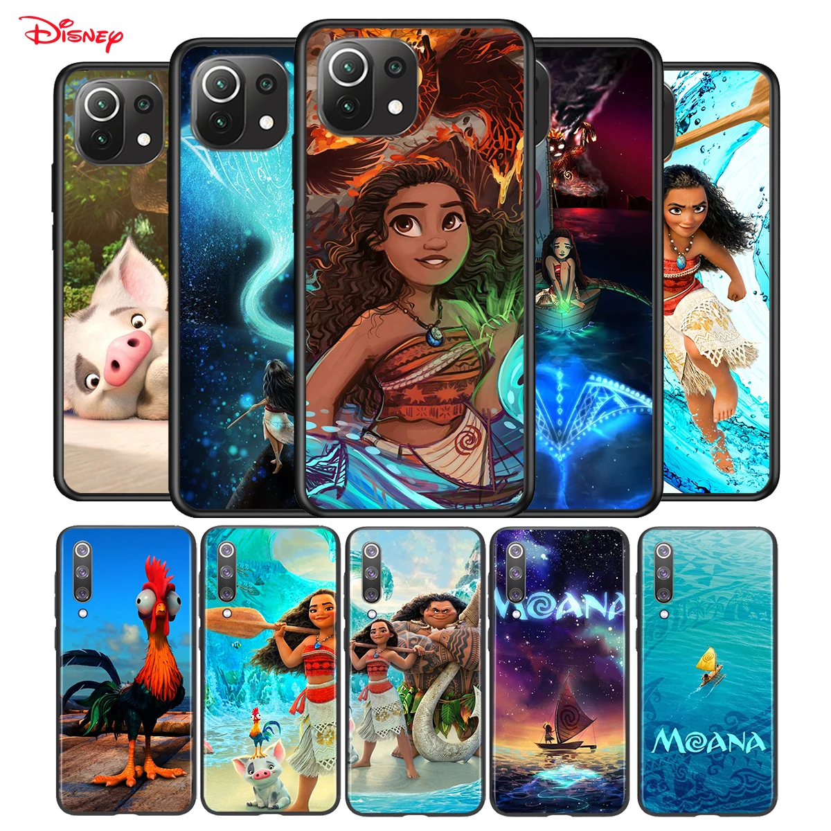 

Soft Silicone Cover Moana Art Disney For Xiaomi Mi 11 11i 10i 10T Note 10 9 9T SE 8 Lite Pro Ultra Phone Case