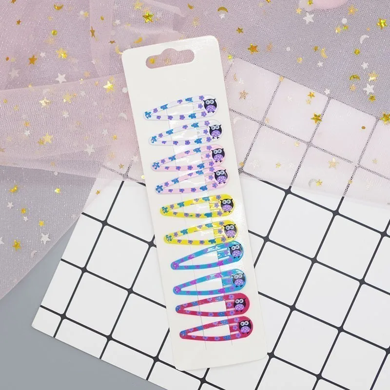 10 шт. детские заколки для волос с принтом животных | Аксессуары одежды