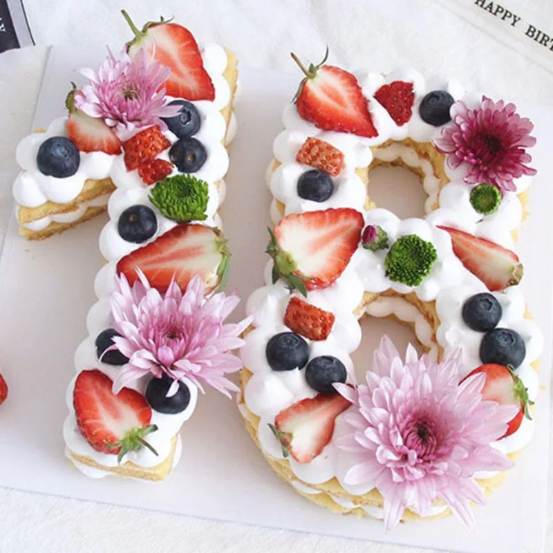 Набор из 0 9 цифр акриловые формы для резки сахарной мастики форма помадки