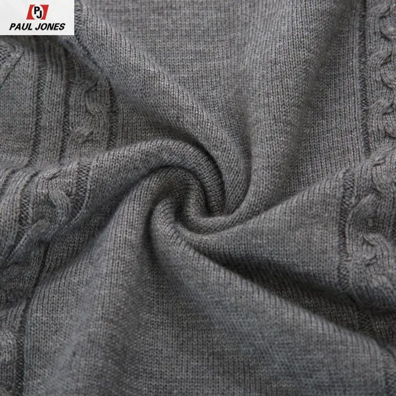 Мужской вязаный жилет PAUL JONES с v образным вырезом без рукавов пуловер однотонный