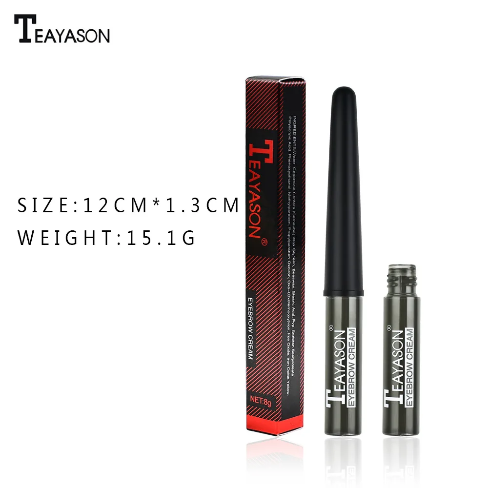3 цвета Длительное Действие Водонепроницаемый тушь для бровей крем глаз Дак
