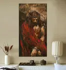 Домашний декор, Hd печатные картины, настенное искусство, акварель, 1 шт., Иисус Христа, модульный постер, Картина на холсте для гостиной