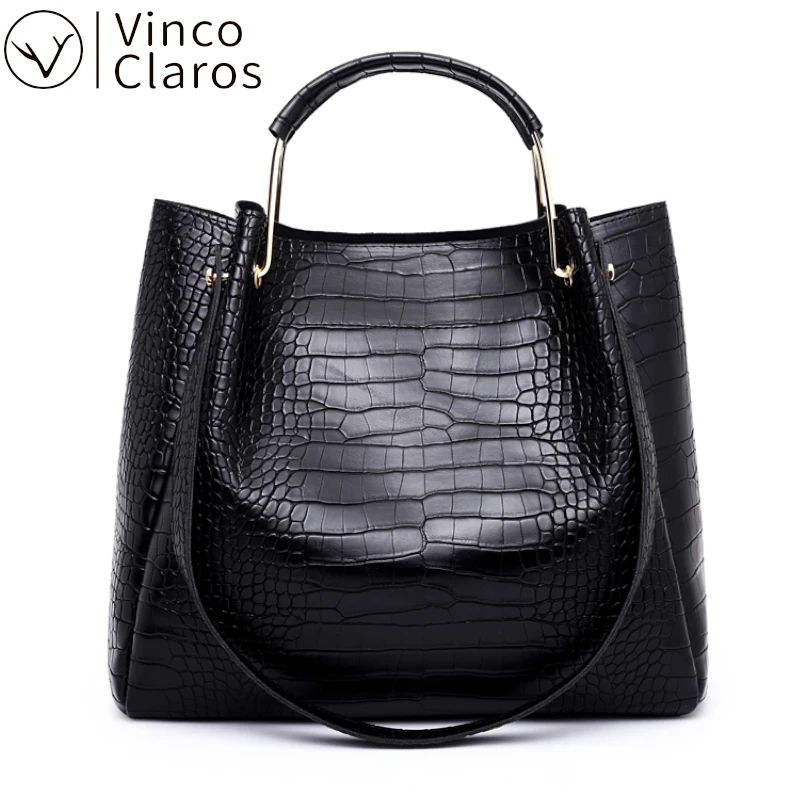 

Роскошные кожаные сумки аллигатора, комплект женских сумок, Дизайнерские Большие ручные сумки, сумки на плечо, кошельки, кошельки для женщи...