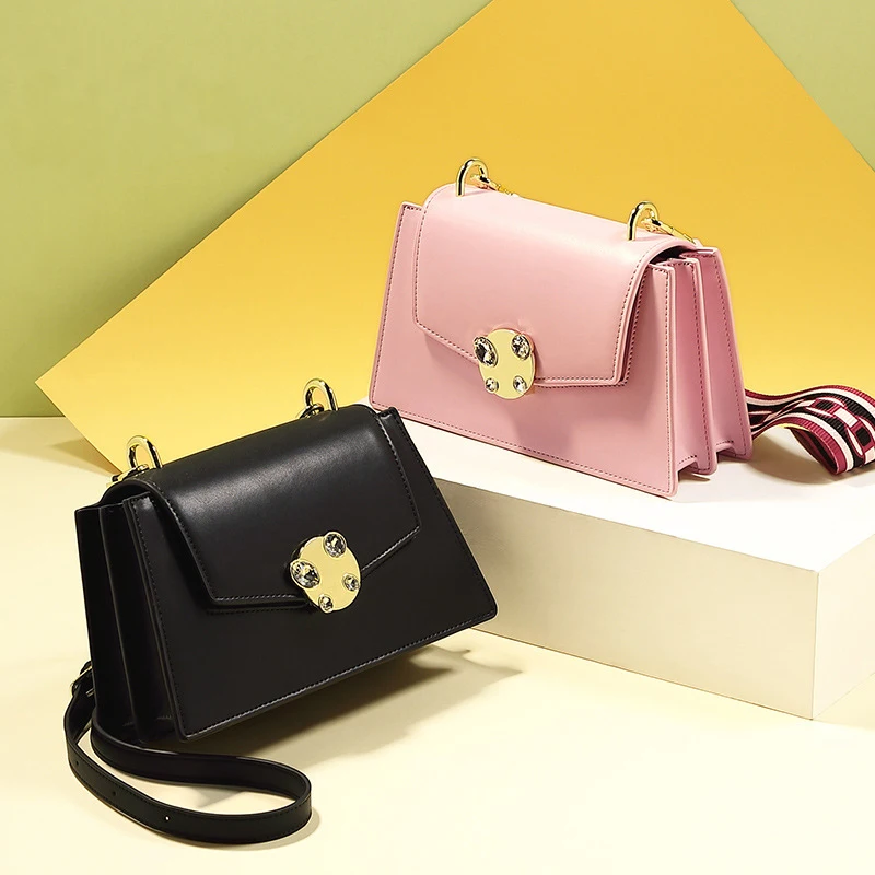 

Летняя новая модная трендовая однотонная маленькая свежая сумка через плечо Индивидуальная сумка-мессенджер популярного цвета