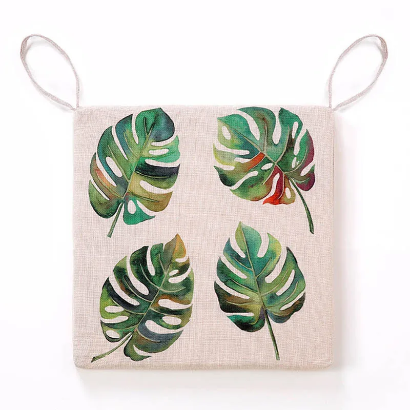 Льняная подушка для дома декоративная Удобная дивана кресла с листьями | Дом и