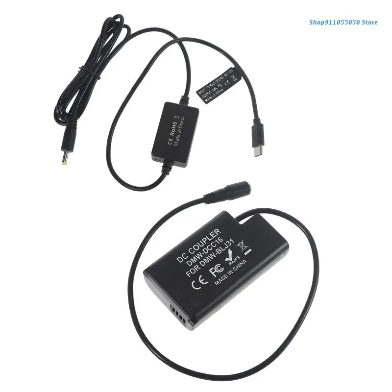 

C5AB USB Type C Cable to DMW-BLJ31 Dummy Battery DMW-DCC16 for S1 S1H S1R Cameras