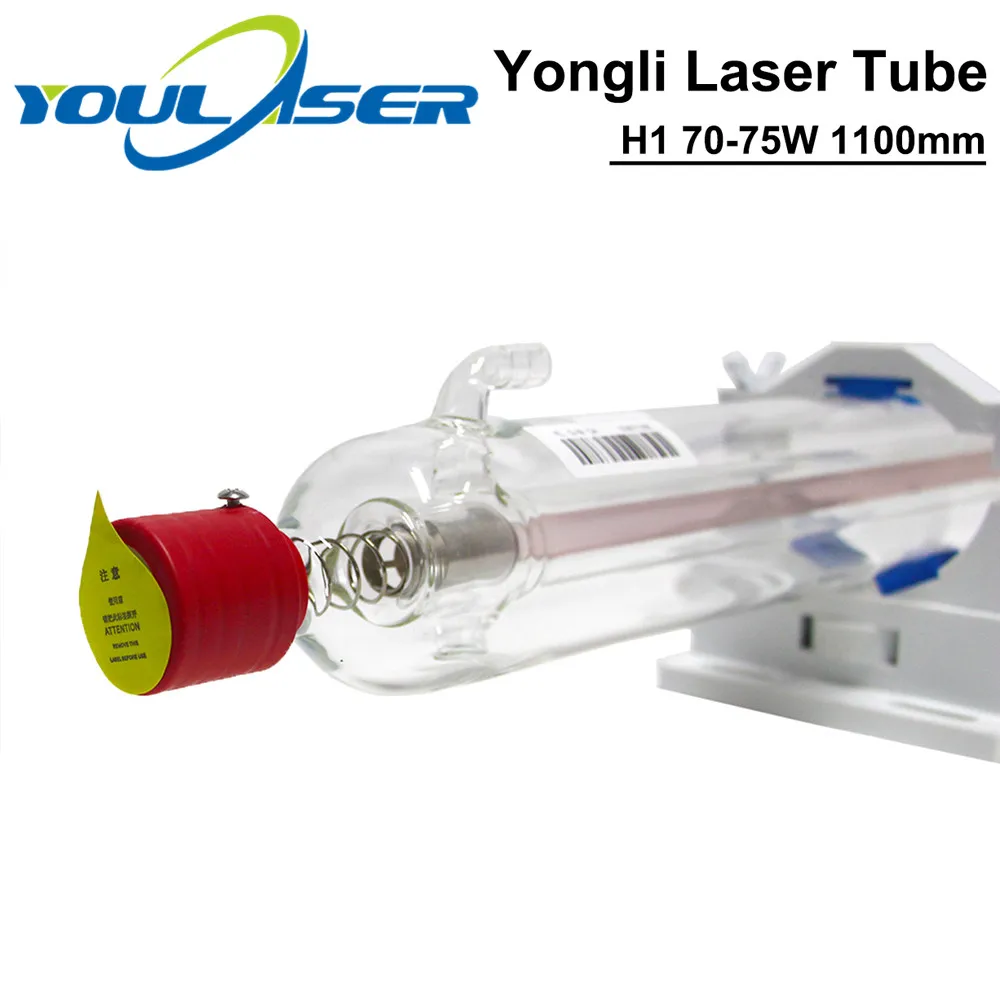 Yongli H серии H2 80 90 Вт CO2 длина лазерной трубки 1250 диам. 60 мм деревянная коробка