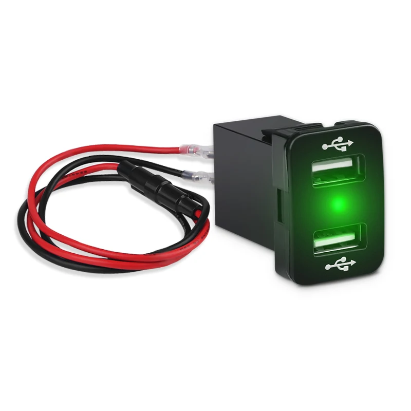 1 шт. автомобильное зарядное устройство для Toyota 5 В 4 2 А с двумя USB портами + 12 24 со