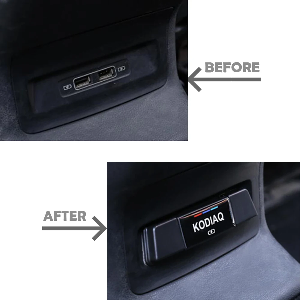 Заднее защитное устройство для разъема USB крышка крышки SKODA KODIAQ 2017 2018 2019