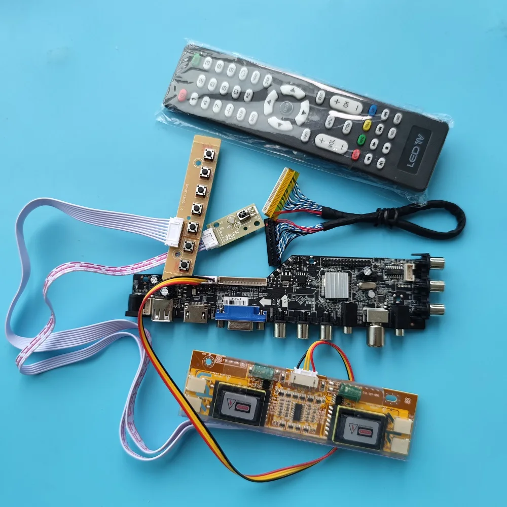 Комплект LM201WE3 TLF3/LM201WE3 TLF4 AV DVB T 4 с холодным катодом (CCFL) Панель совместимому HDMI USB VGA