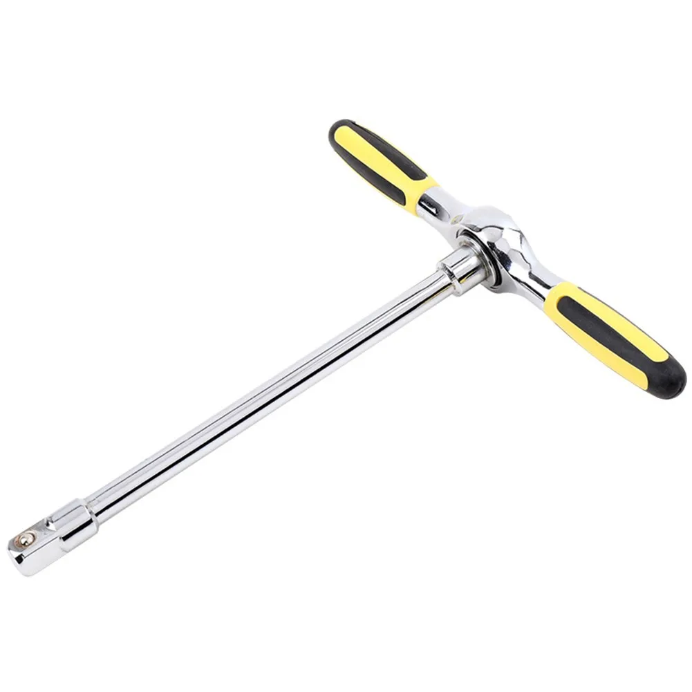 

T-shaped Socket Wrench Type Wrench 12 Fast 45 Teeth Chrome-plated Steel